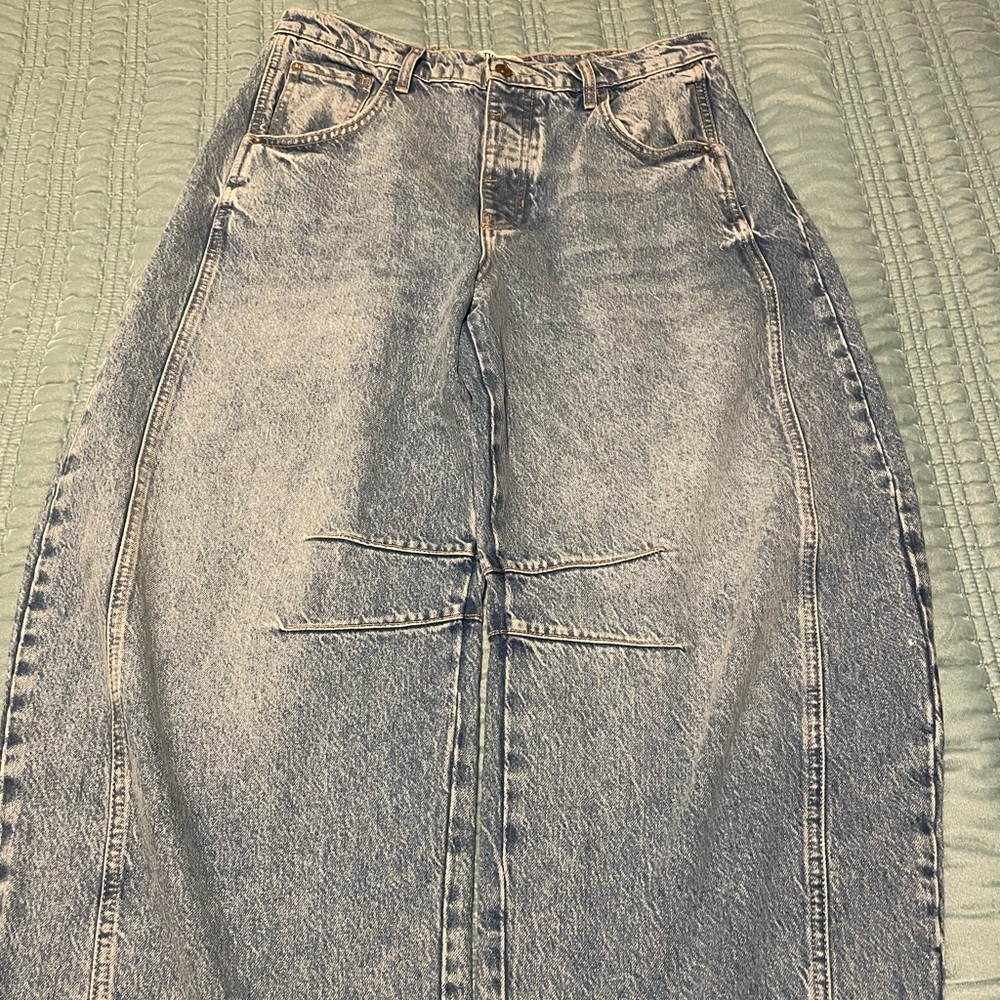 Free People Barrel Jeans